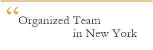 Organized Team in New York